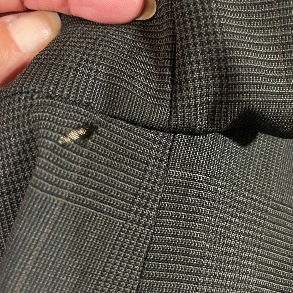 Ralph Lauren Chaps VTG 90s 42S Brown Glen Plaid Wool Blazer‎ Sports Coat